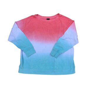 SPENDID Tie Dye Waffler Thermal Shirt Sweater 2XL Women's Crew Long Sleeve​